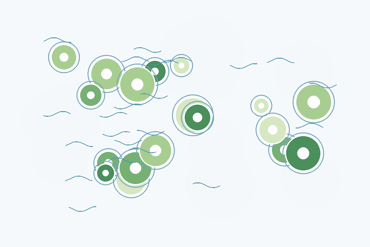 Illustration representing colorectal cancer biology