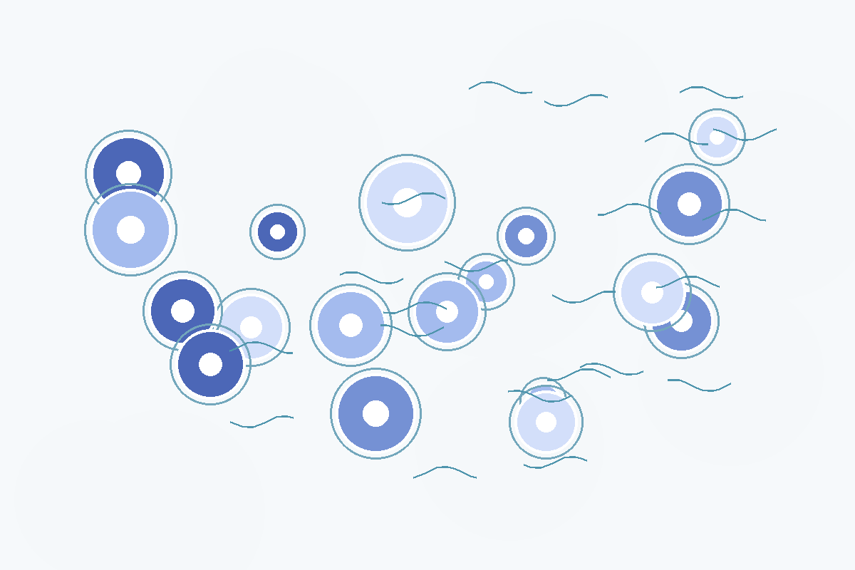 Illustration representing prostate cancer biology